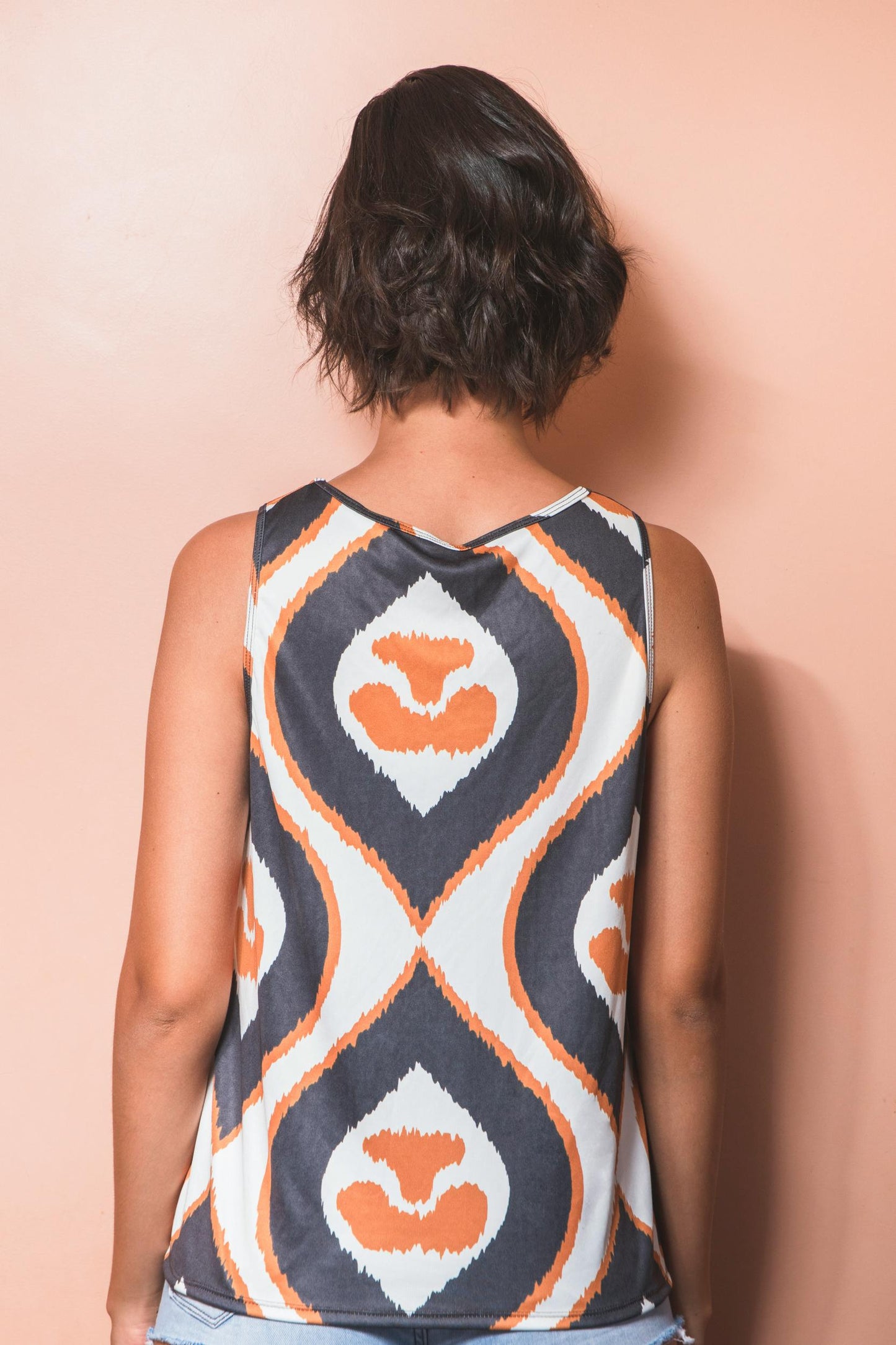 Top à imprimé ethnique