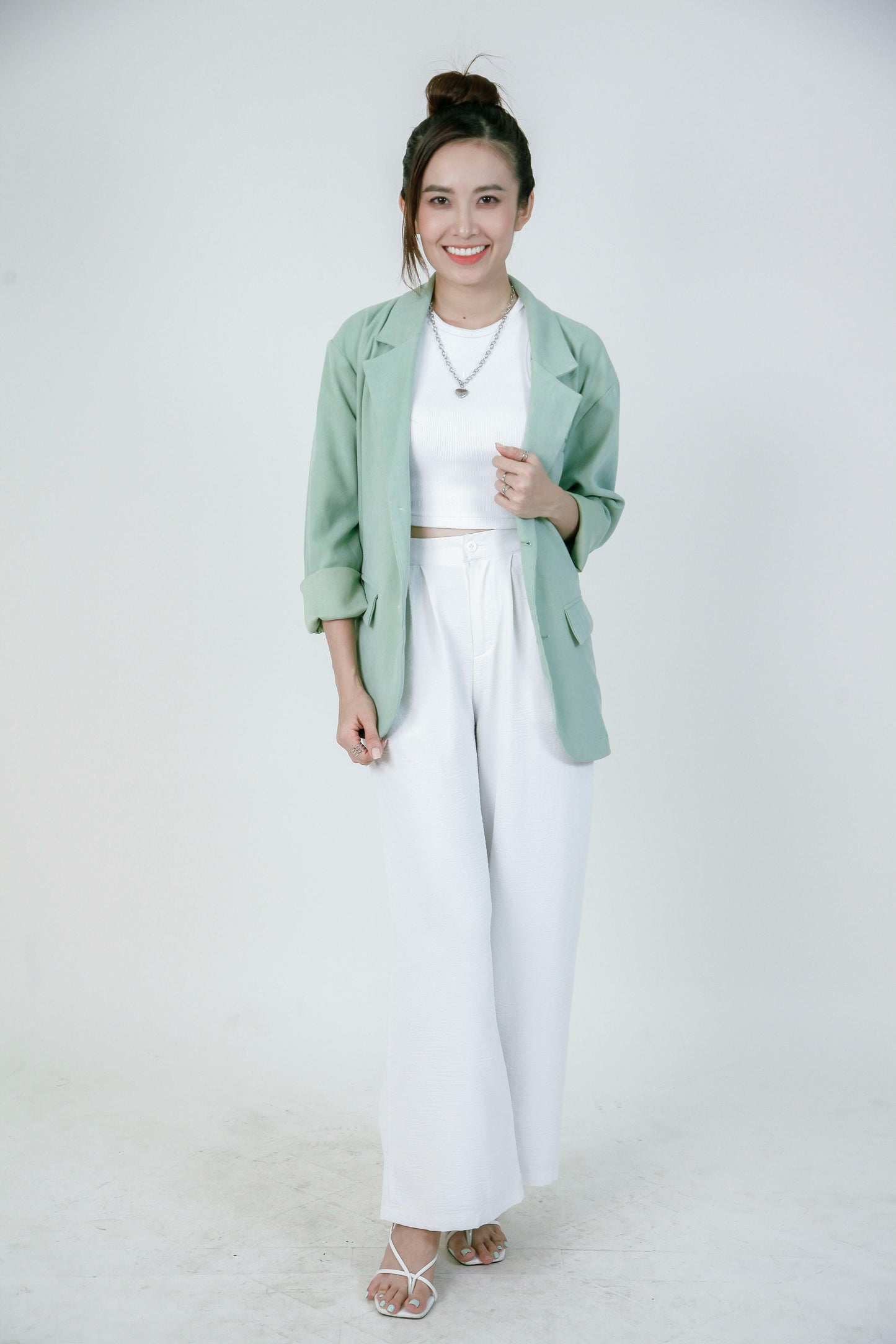 Blazer pour femme en vert menthe