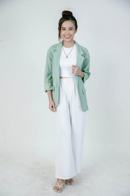 Blazer pour femme en vert menthe