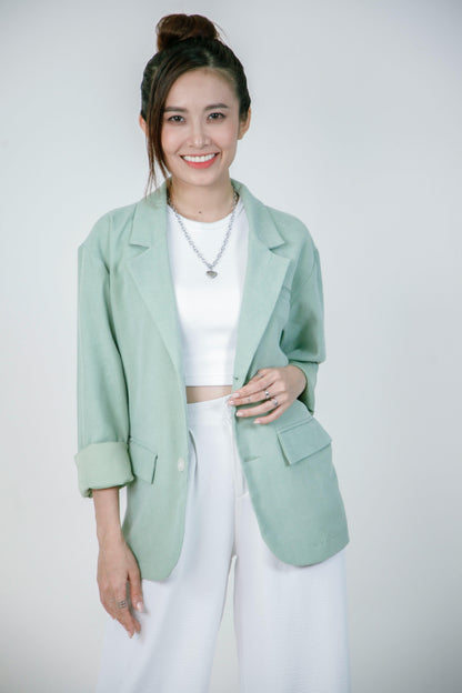 Blazer pour femme en vert menthe